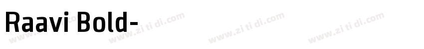 Raavi Bold字体转换